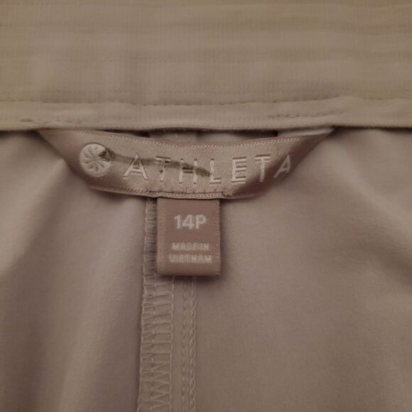 Athleta Tribeca Utility Crop Pants in Birch Grey Size 14P - Picture 10 of 12